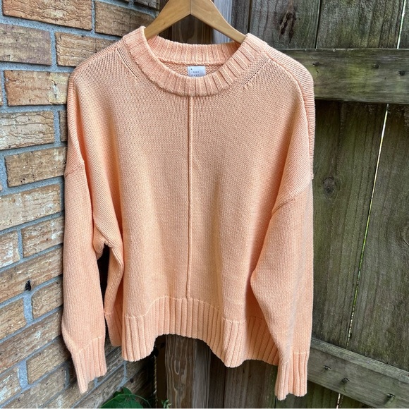 a new day Sweaters - a new day Soft Coral Crew Neck Sweater